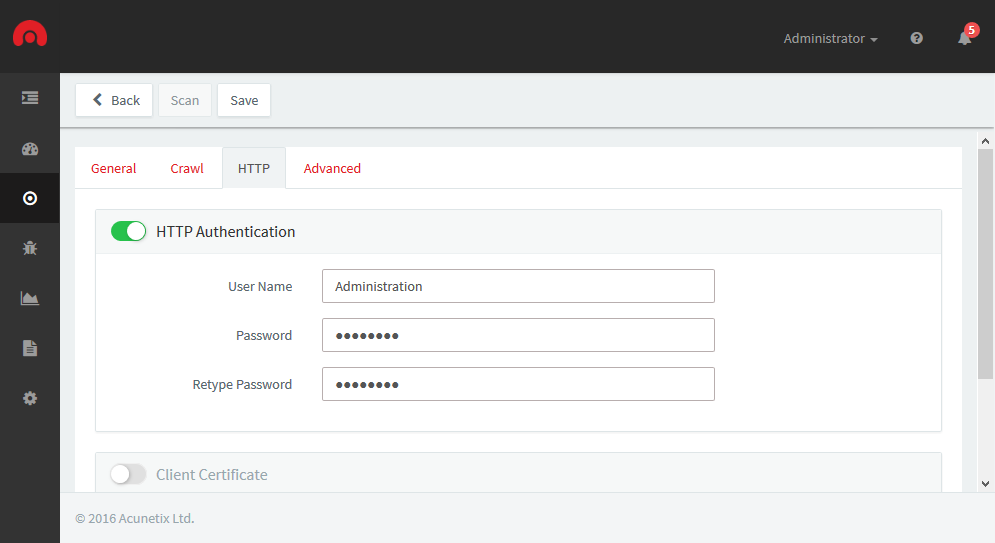 http-authenticatgion-settings