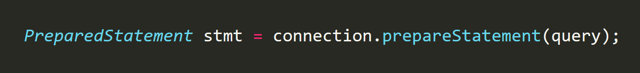 String query = "SELECT name,description FROM fish_species WHERE species_id = ?";