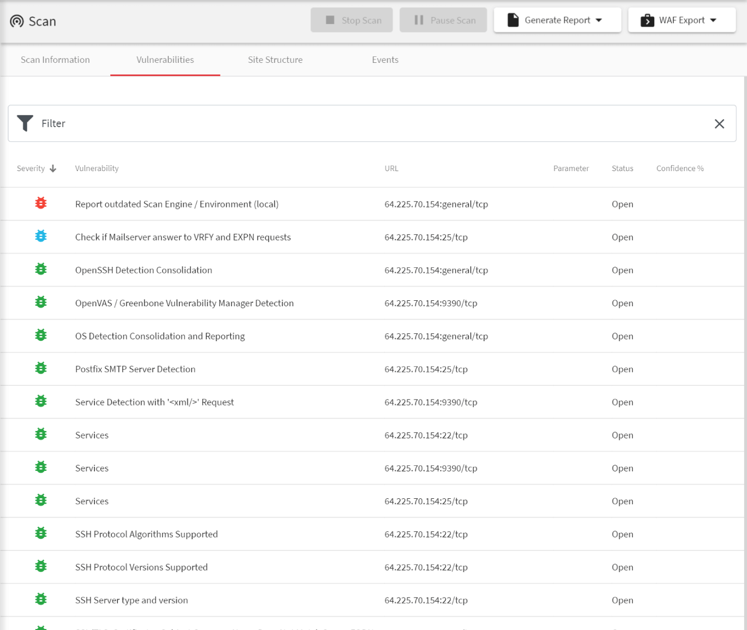 Acunetix web vulnerability scanner