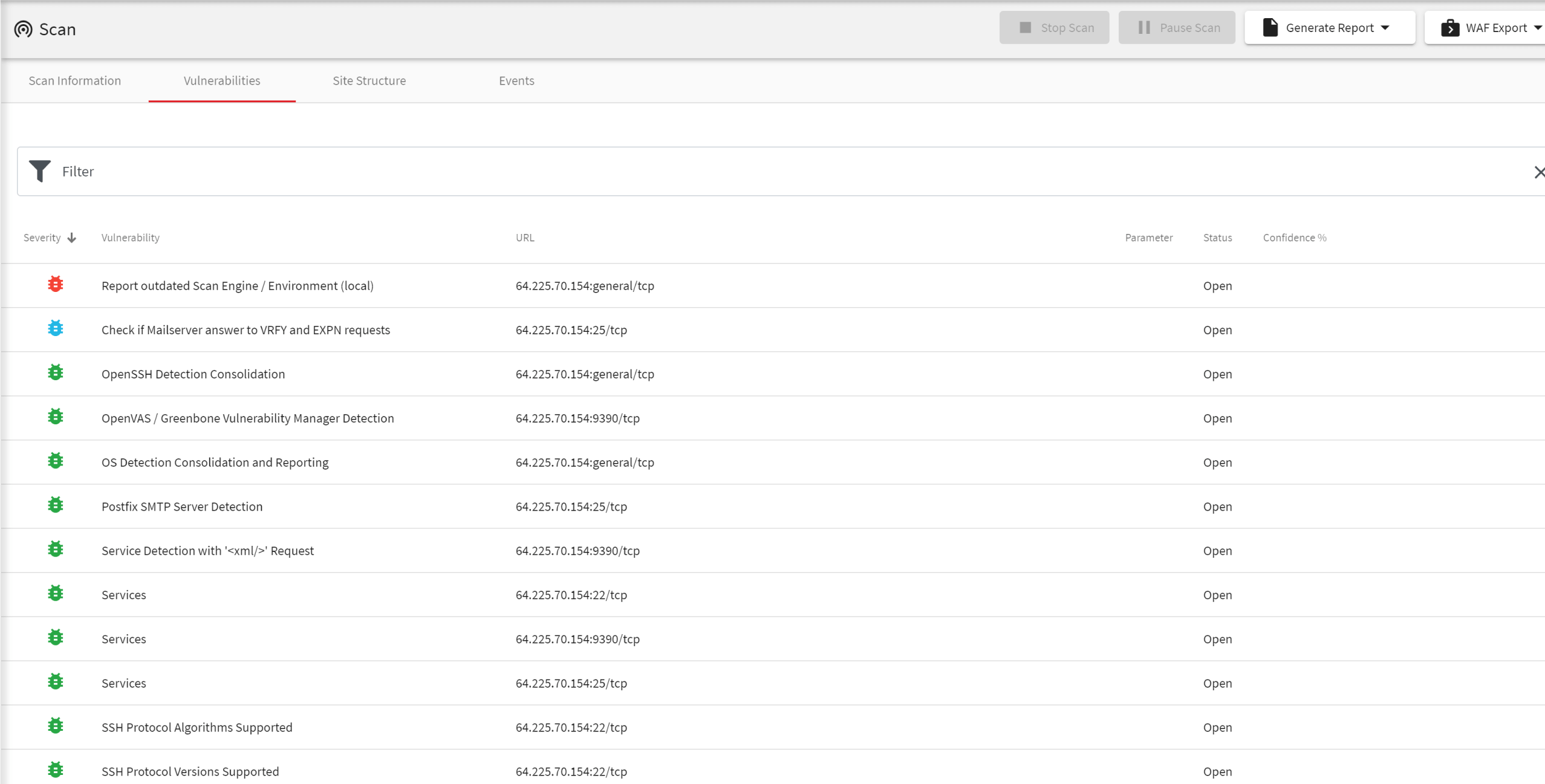 Acunetix web vulnerability scanner